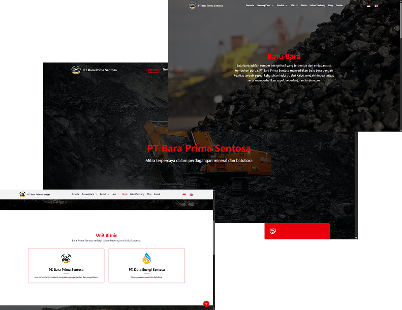 PT Bara Prima Sentosa Landing Page