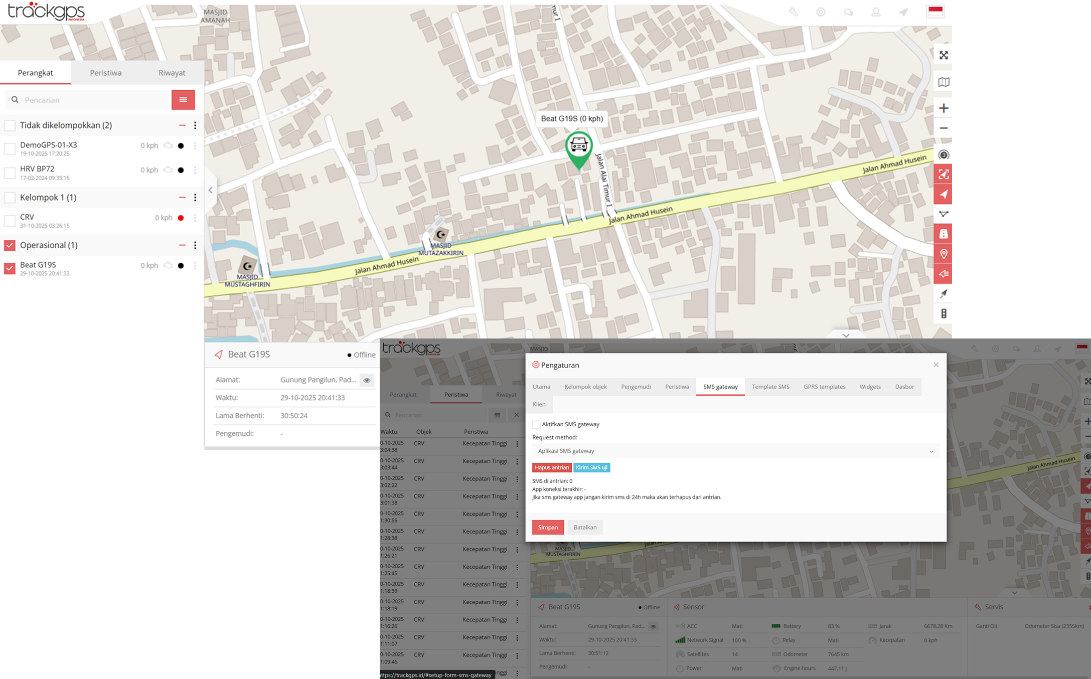 Track GPS Dashboard